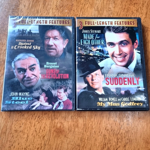 Three Full Length Features x 2 DVD Movies 🎬 - Picture 1 of 6